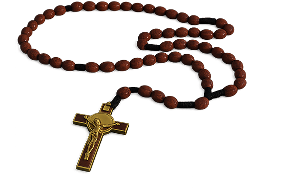Ilustração do terço com crucifixo